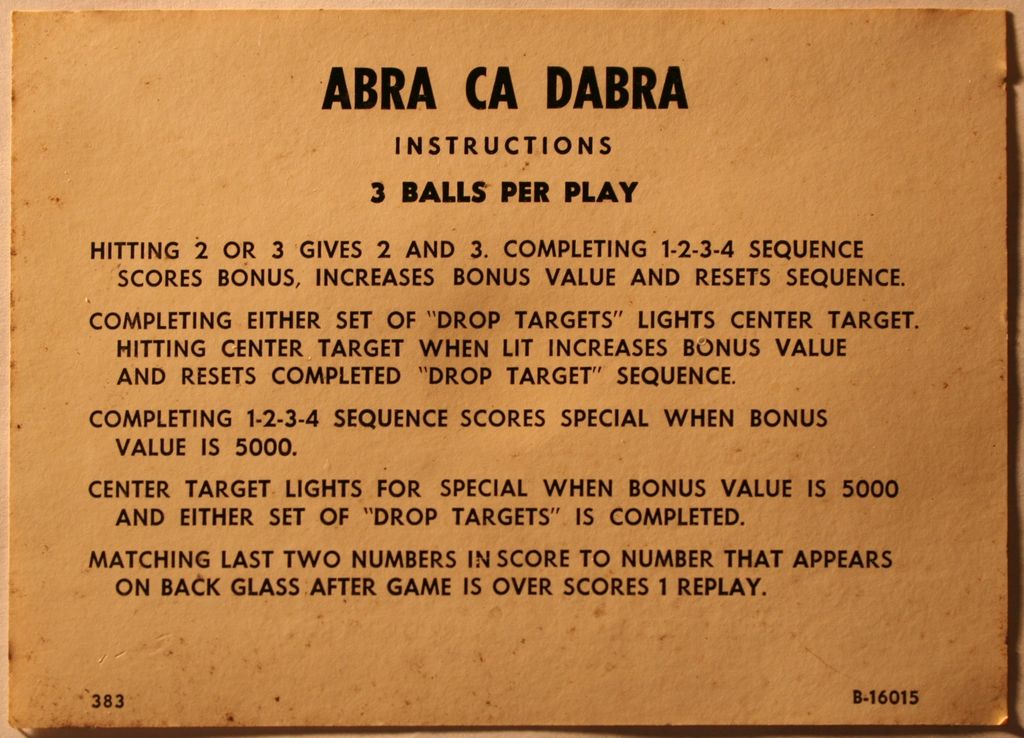 Abra Ca Dabra