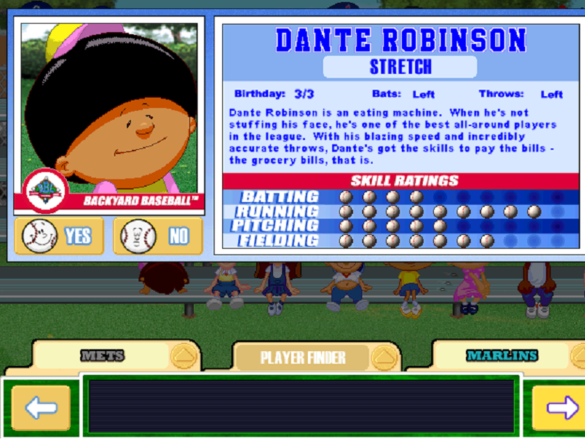 Backyard Baseball screenshots