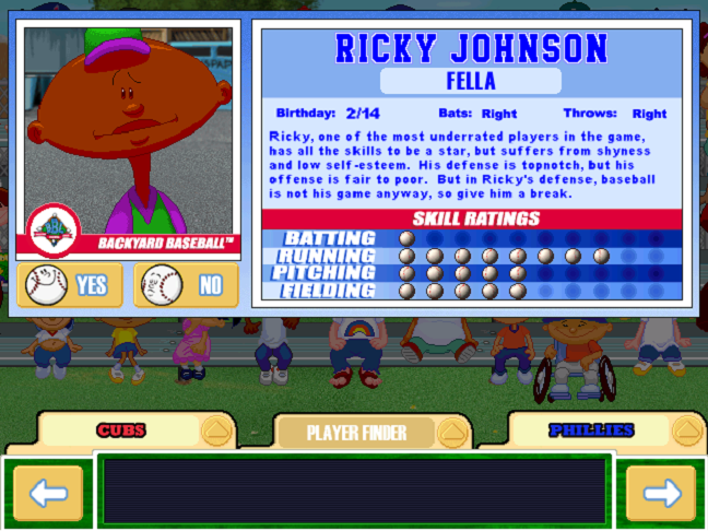 Backyard Baseball screenshots