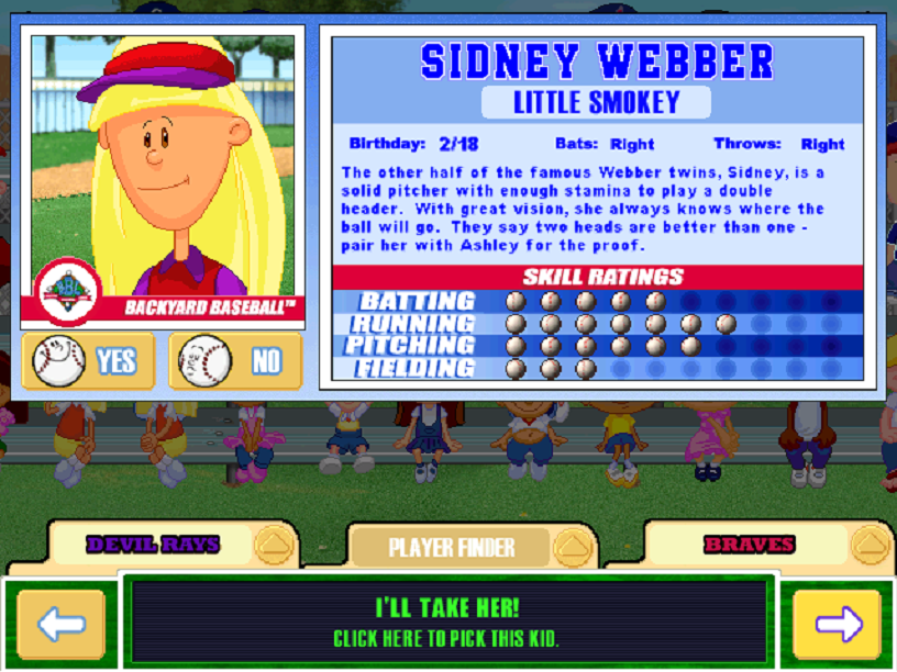 Backyard Baseball screenshots