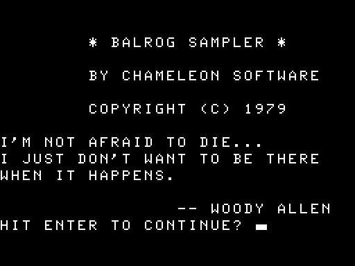 TRS-80 Screenshots
