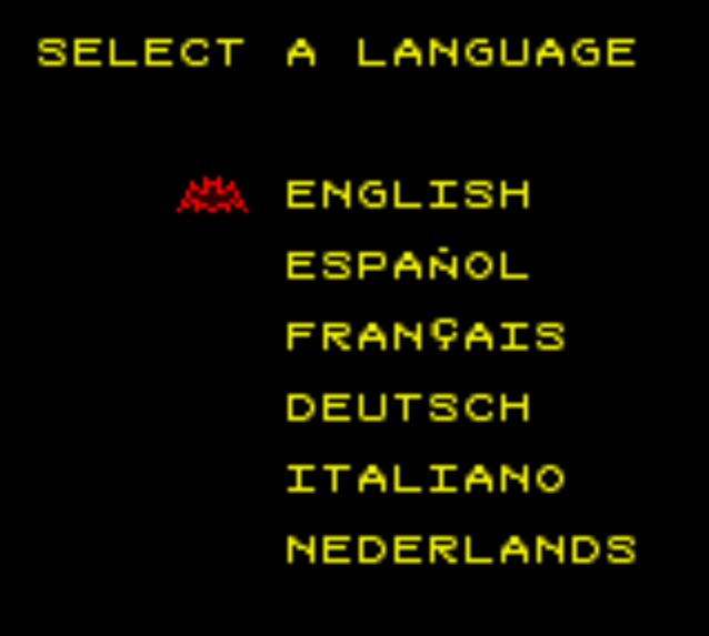 Language Select Screens