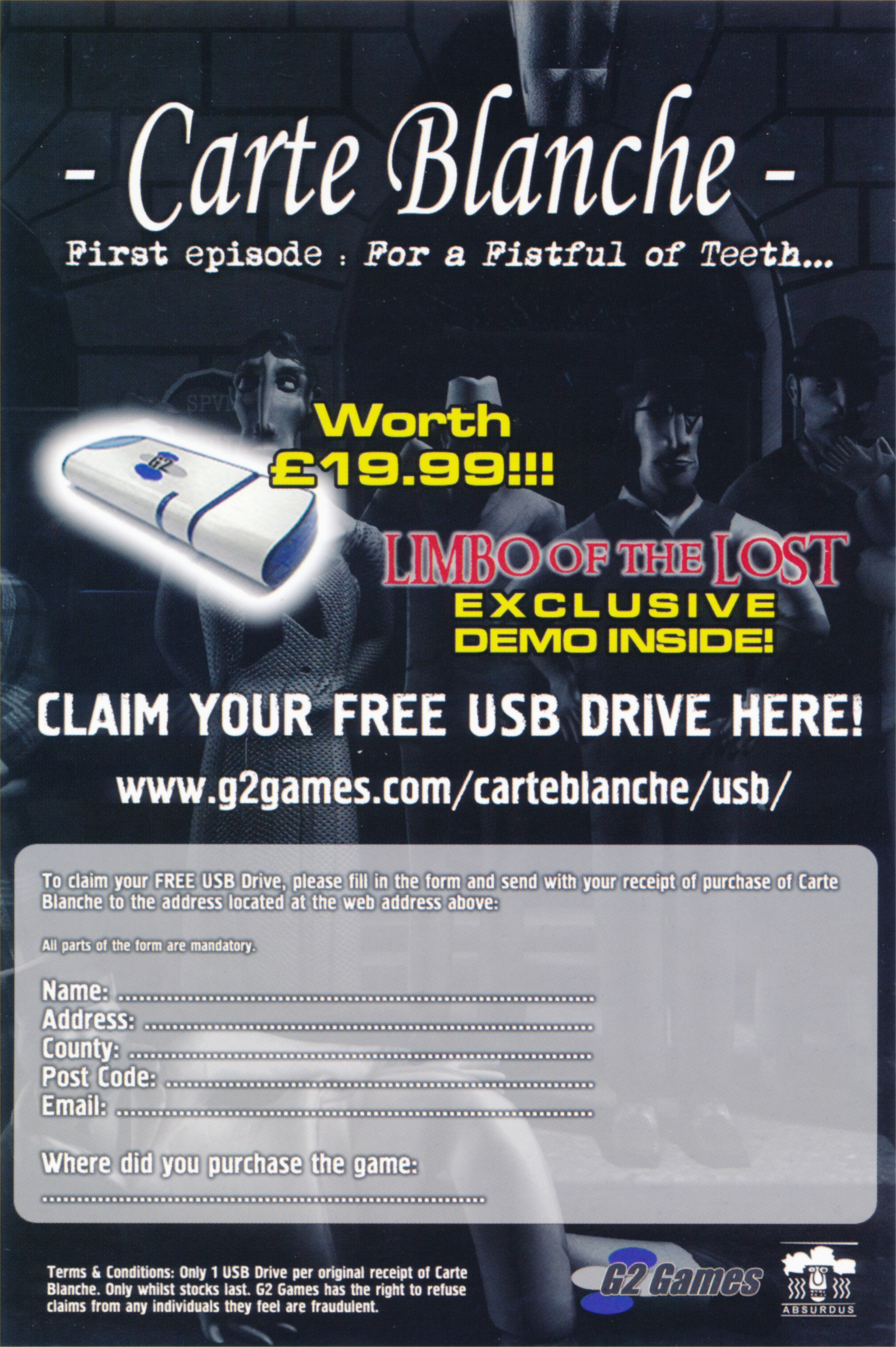 Carte Blanche: First Episode - For a Fistful of Teeth