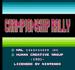 Championship Rally
