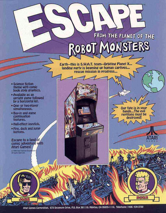 Escape from the Planet of the Robot Monsters