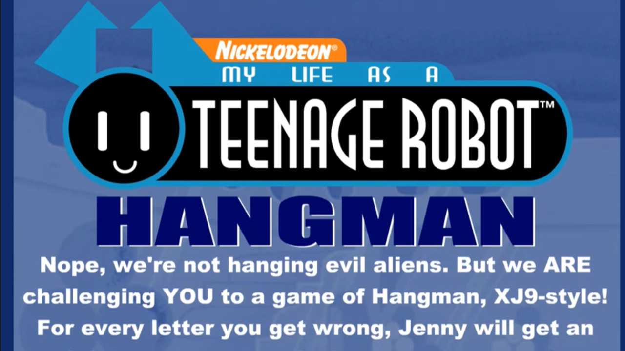 My Life as a Teenage Robot: Hangman