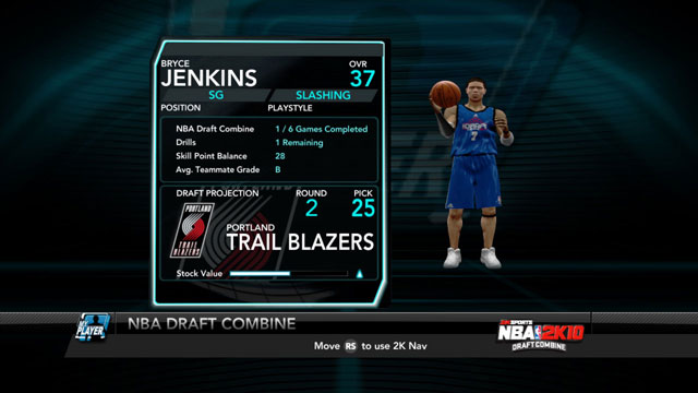 NBA 2K10 Draft Combine