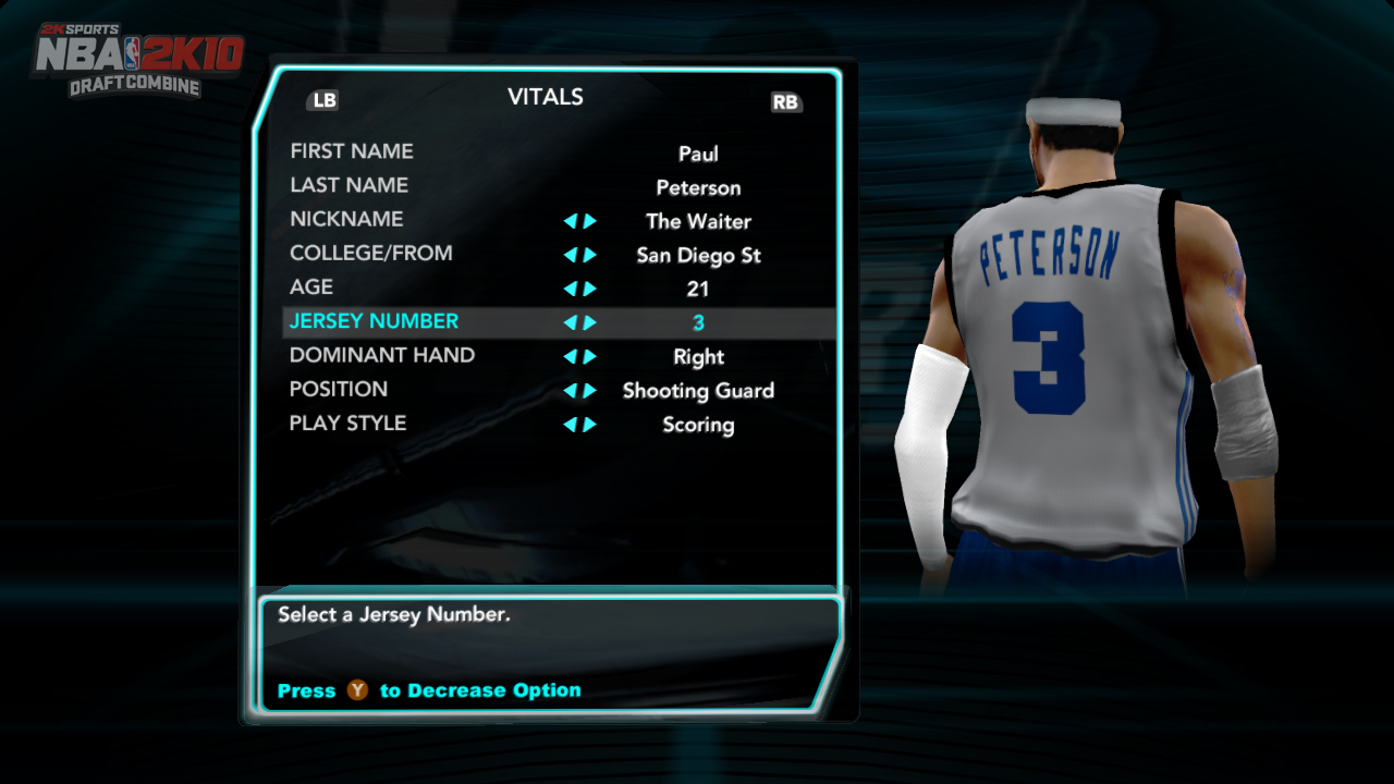 NBA 2K10 Draft Combine