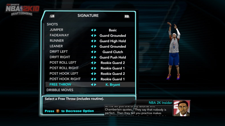 NBA 2K10 Draft Combine