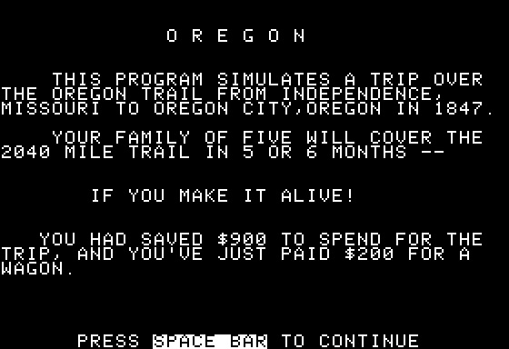 The Oregon Trail