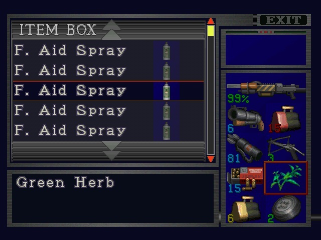 PS1: screenshots - Claire