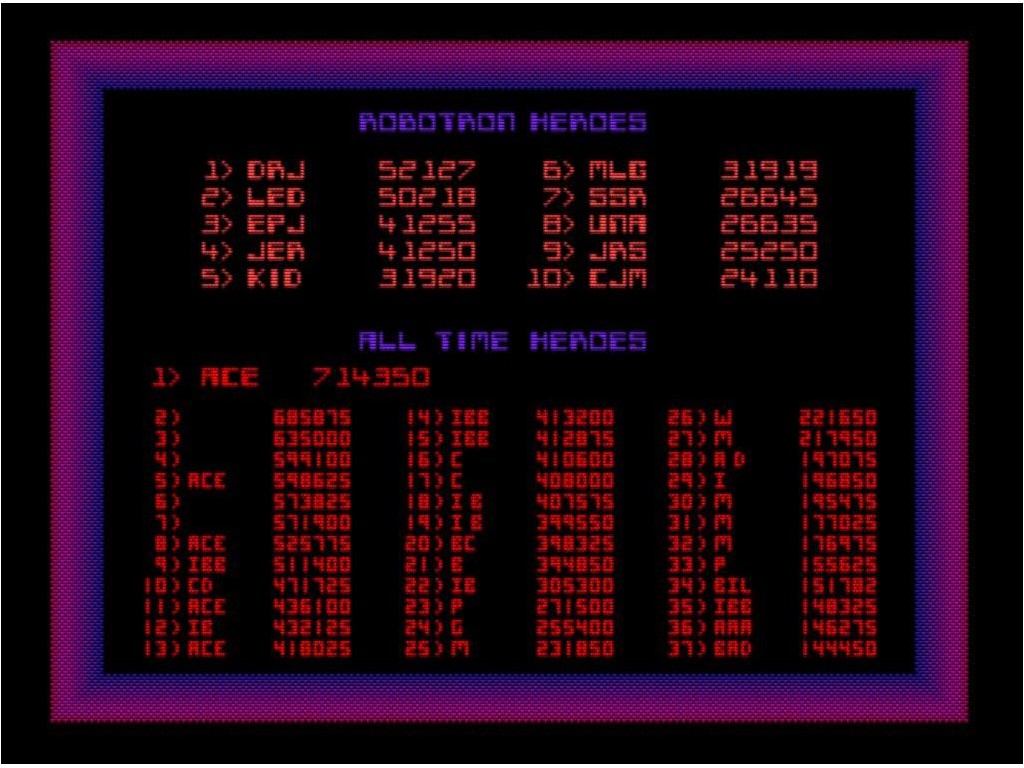 Arcade Screenshots (Robotron: 2084)