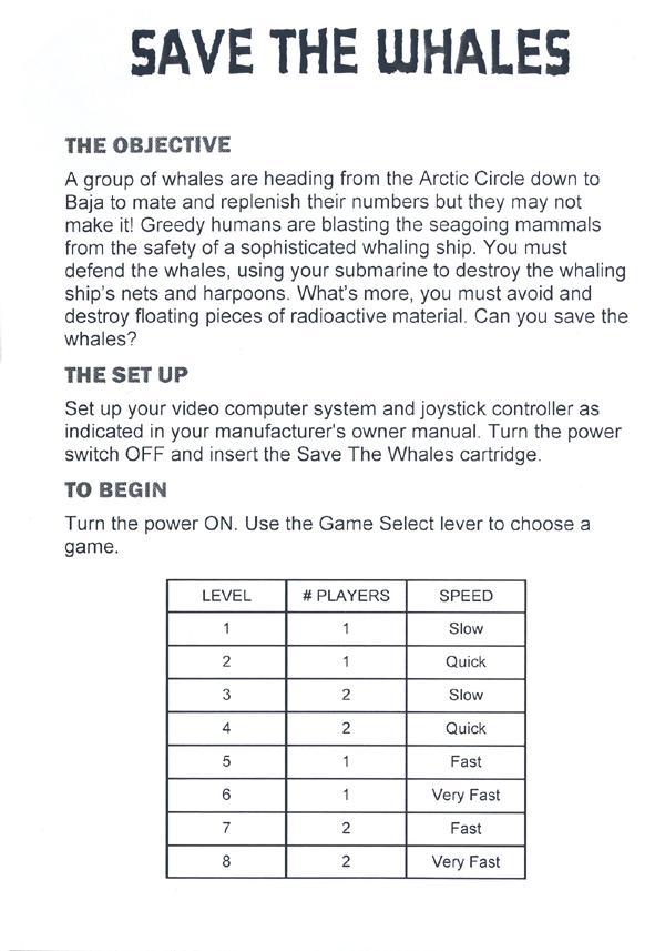 Save the Whales