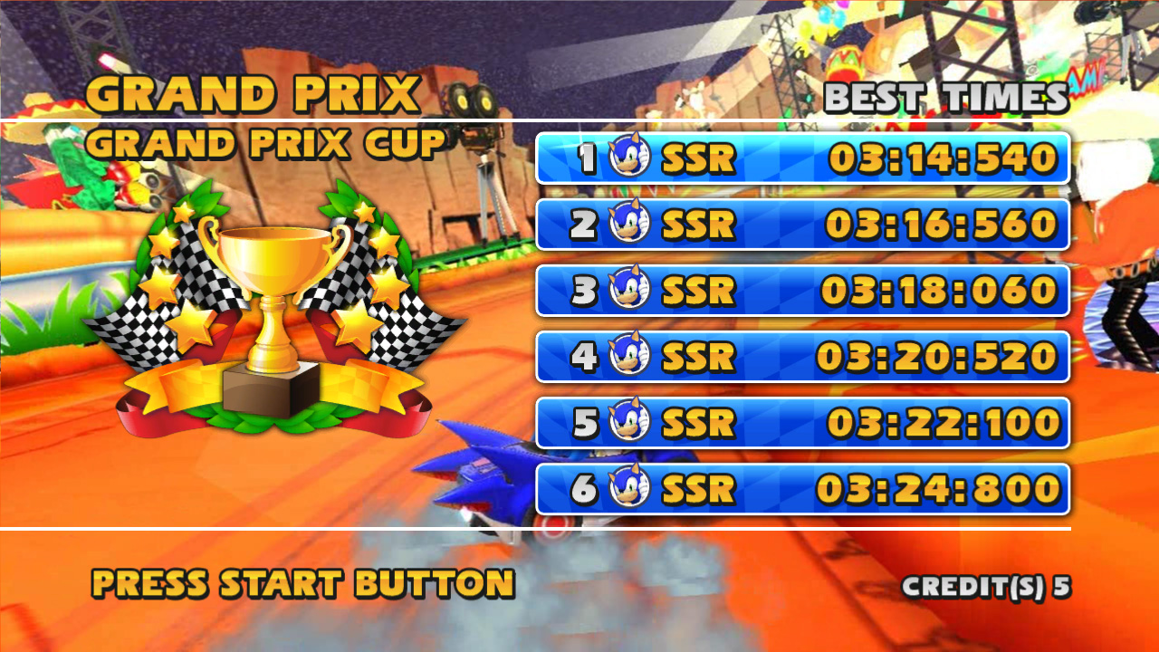 Sonic and Sega All Stars Racing Arcade