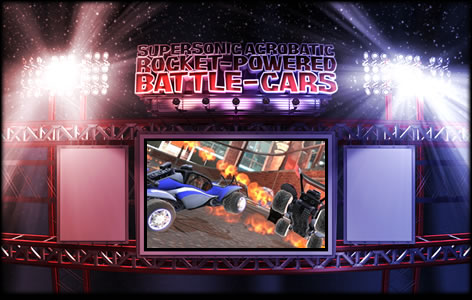Supersonic Acrobatic Rocket-Powered Battle-Cars