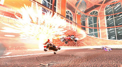 Supersonic Acrobatic Rocket-Powered Battle-Cars