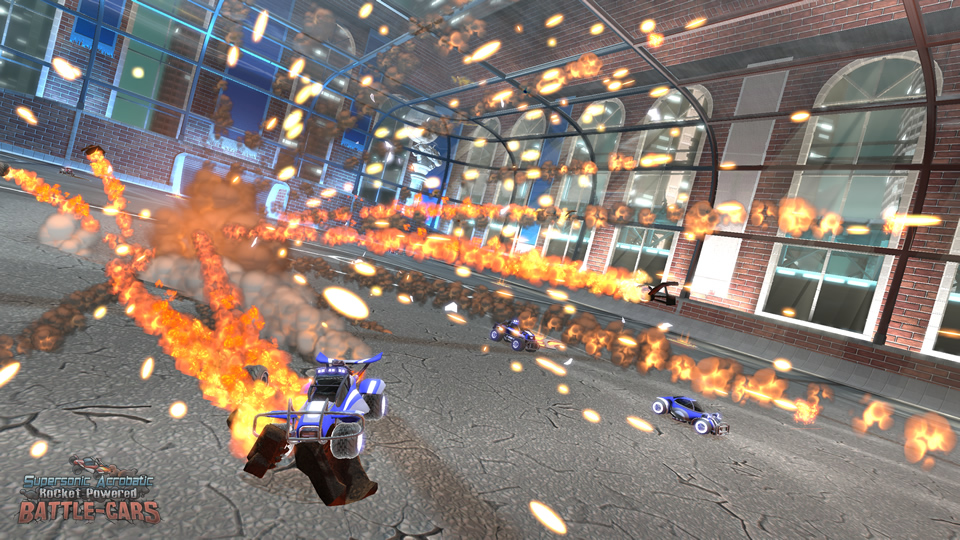 Supersonic Acrobatic Rocket-Powered Battle-Cars
