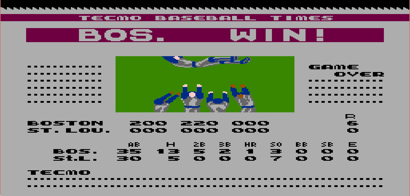 Tecmo Baseball