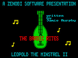 The Bardic Rites